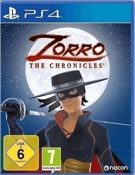 Zorro the Chronicles box art for Playstation 4